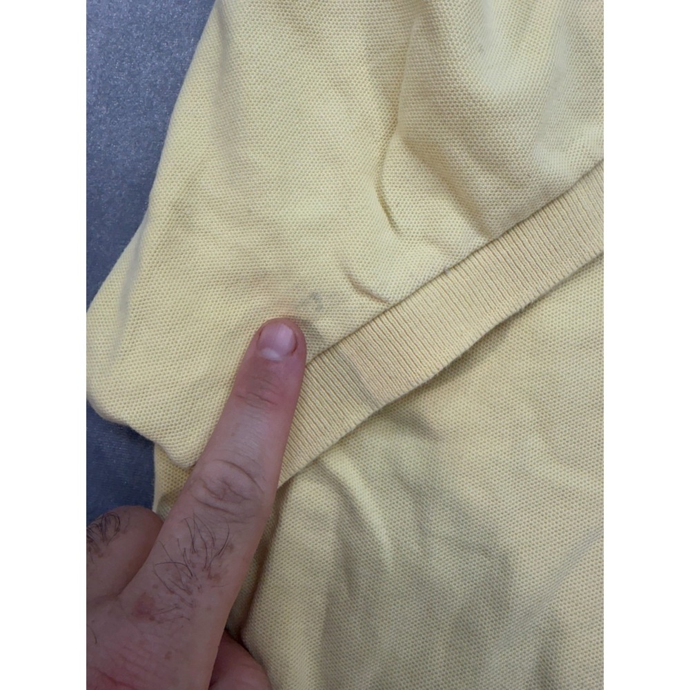 Chaps Ralph Lauren Yellow Polo Shirt Logo Size Large - Picture 6 of 14
